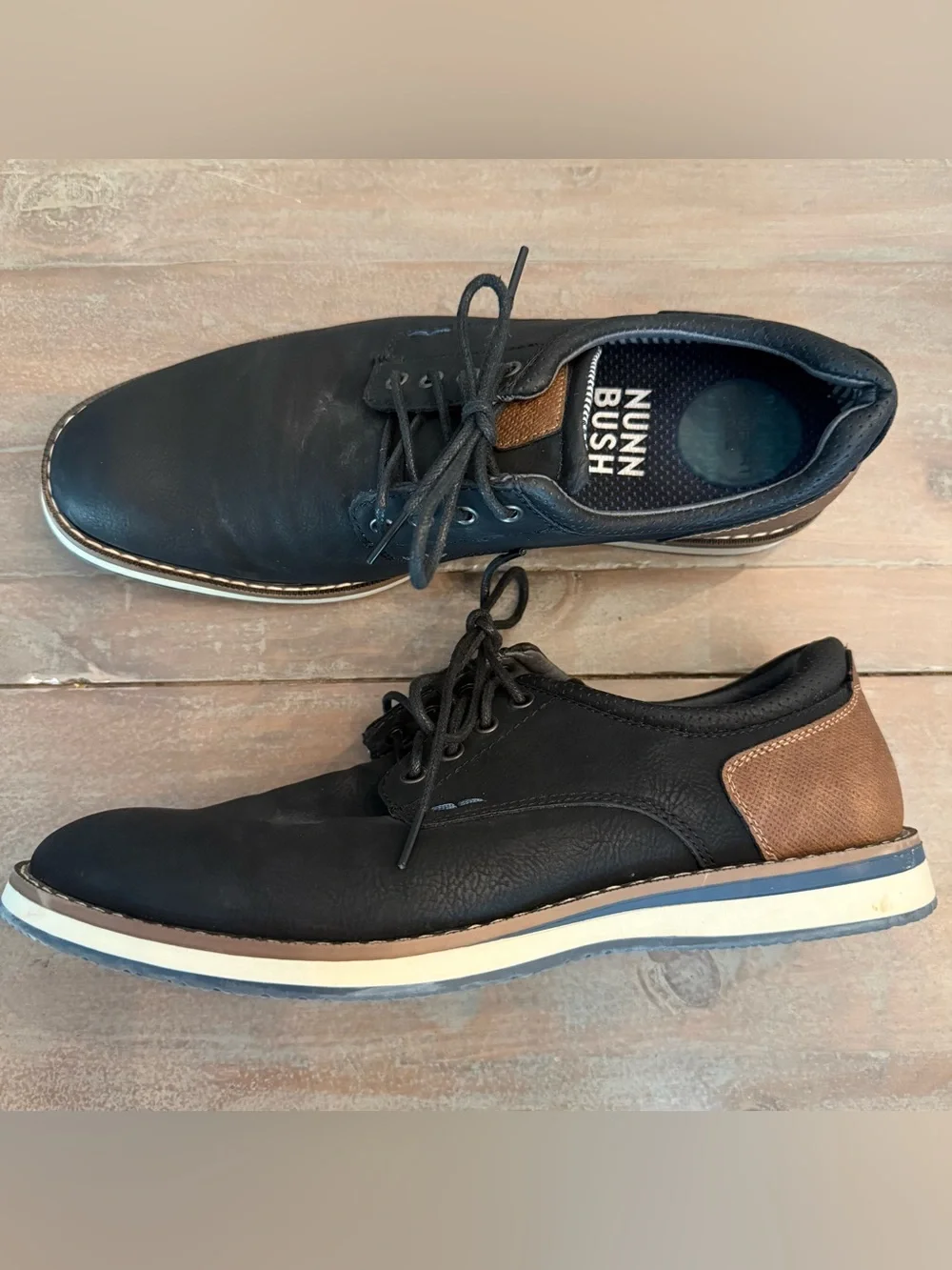 Nunn Bush Men's Hyde II Plain Toe Oxfords Sz 8 Preowned
